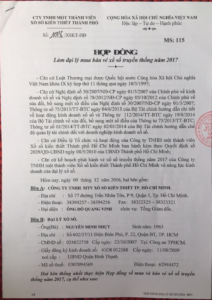 Hợp đồng công ty xskt tphcm